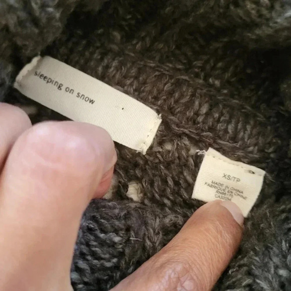 Sleeping on Snow Anthropologie Eldora Linen/Wool Blend Tunic Knit Sweater(XS) - Picture 6 of 7